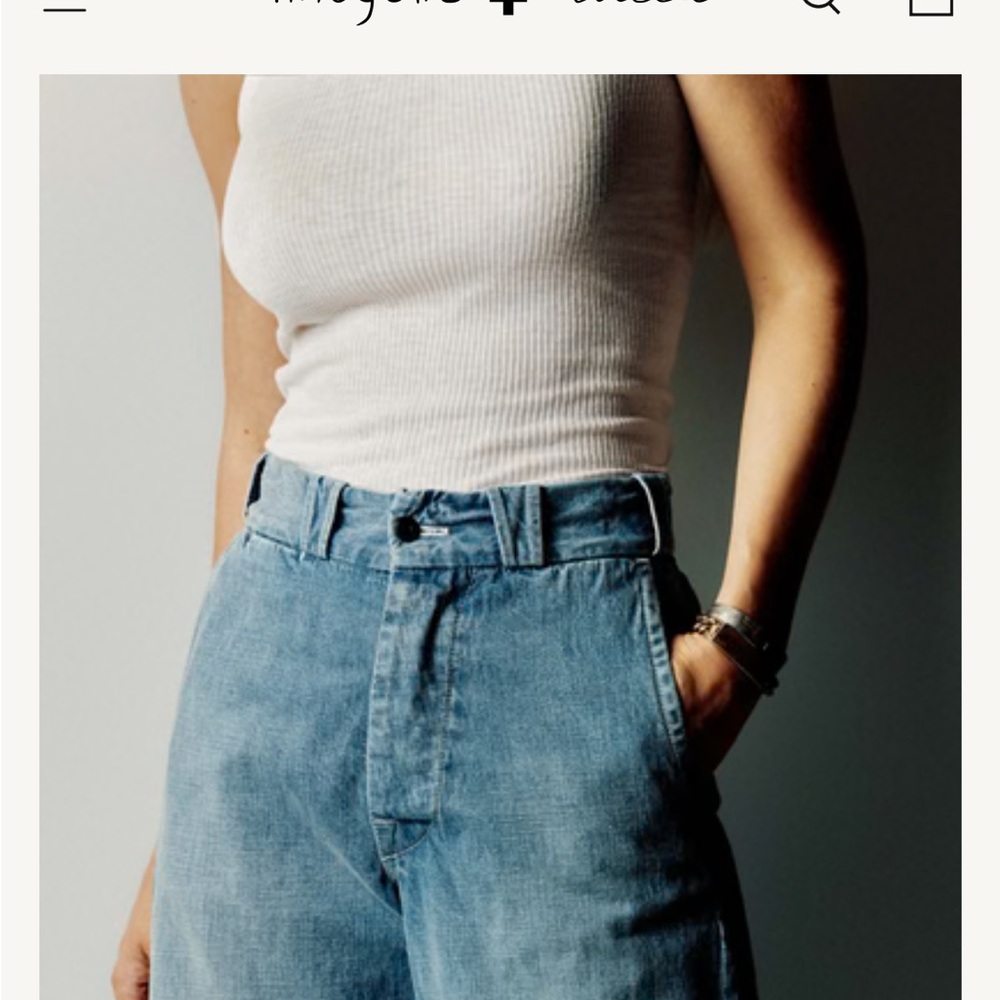 Imogene + Willie Kate Eames High Rise Trouser Chino Jean 28 EUC